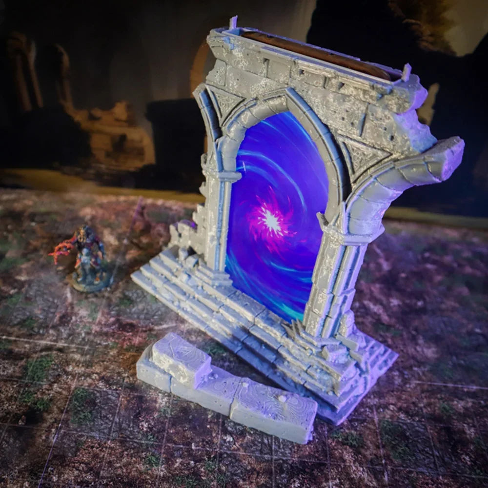 Ruined Archway Portal Insert PHONE for Magical Magic Animated Video Effects Tabletop Terrain RPG